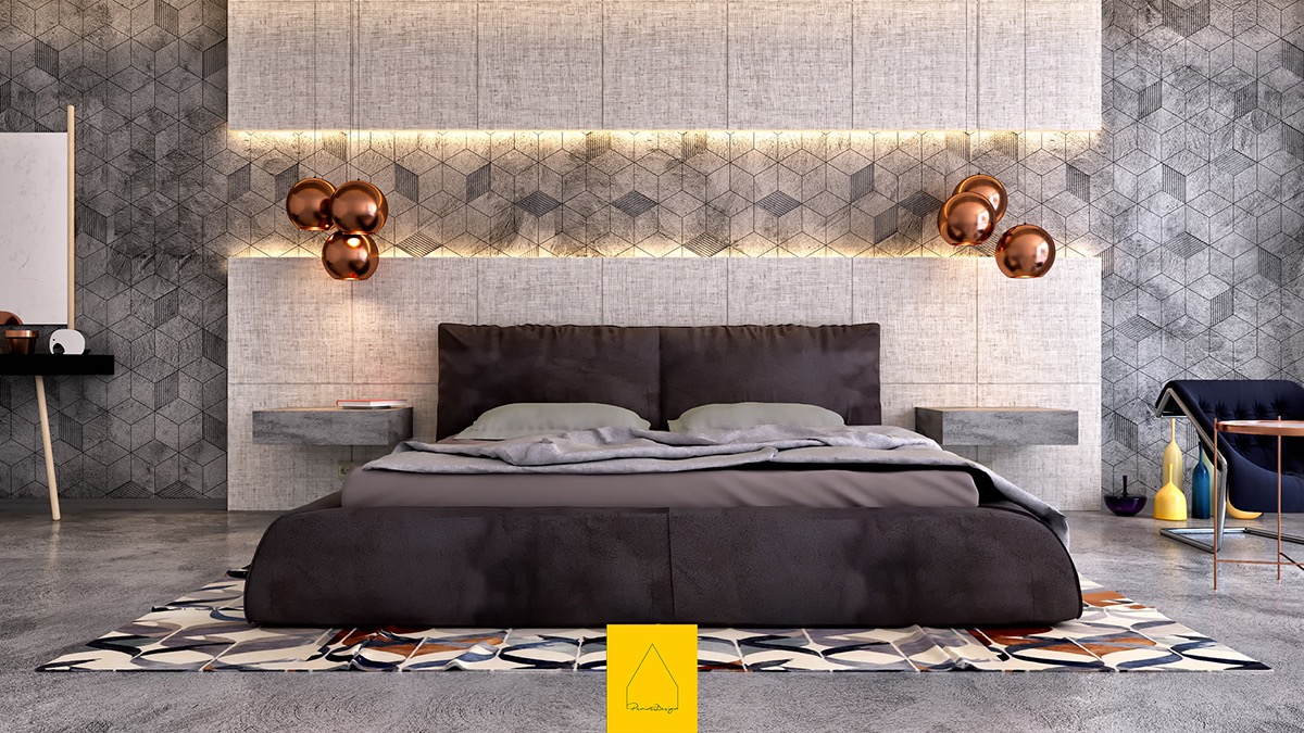 inspiring bedroom accent wall Ngõ ngàng với vẻ đẹp ấn tượng của những bức tường độc đáo tại phòng ngủ