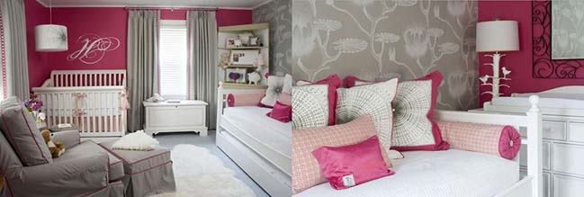 phong ngu dep 02 Cùng nhìn qua 15 mẫu phòng ngủ đẹp với tông màu xám và hồng