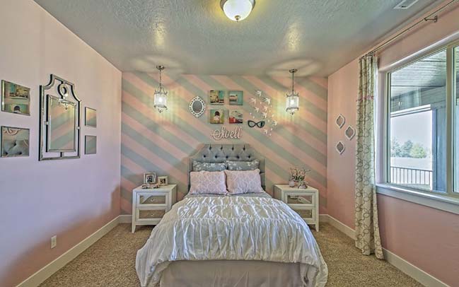 phong ngu dep 07 Cùng nhìn qua 15 mẫu phòng ngủ đẹp với tông màu xám và hồng