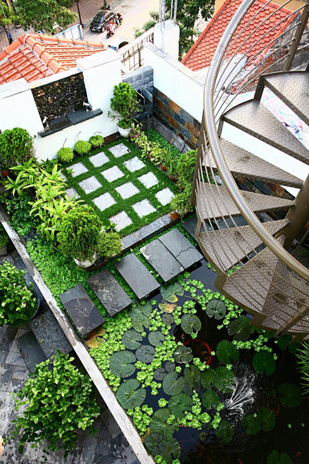 113123baoxaydung image011 Thiết kế và cải tạo nhà với vườn xanh trên mái