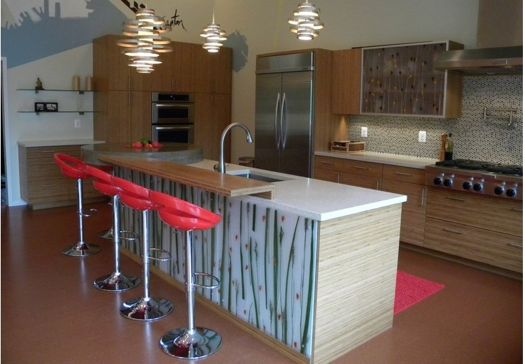 phong bep go Chia sẻ mẫu thiết kế không gian phòng bếp hiện đại và sang trọng với máu sắc tươi sáng