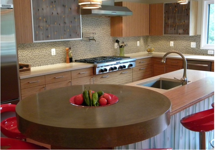 phong bep go2 Chia sẻ mẫu thiết kế không gian phòng bếp hiện đại và sang trọng với máu sắc tươi sáng